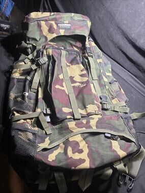 Heavy Duty Extreme Pak Camo Backpack Rucksack Hiking Camping Bug Out Bag